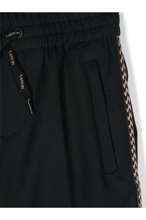 pantalone in lana nero LANVIN KIDS | N3013109B